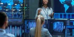 female data scientist, woman leading team