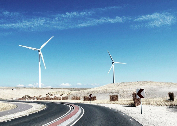 windmills on a curved road, Autonomous Enterprise
