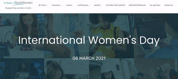 International Women's Day scrolling recording