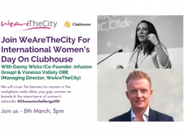 International Women’s Day, Vanessa Vallely & Danny Wicks event featured