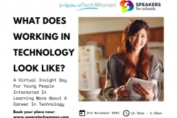 What does working in Technology look like? WeAreTechWomen & Speakers for Schools event image featured