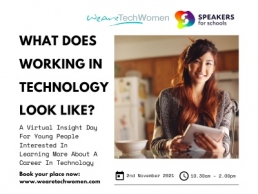 What does working in Technology look like? WeAreTechWomen & Speakers for Schools event image featured