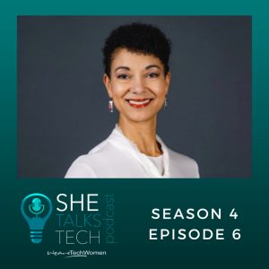 She Talks Tech podcast square image