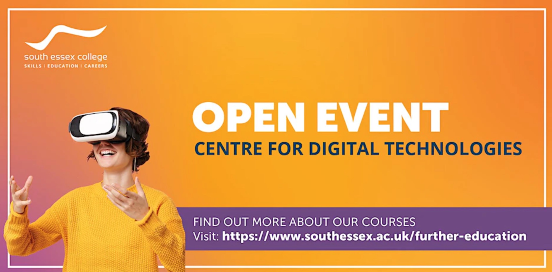 Open Event at South Essex College, Centre for Digital Technologies 2022-23
