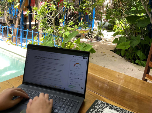 laptop and jungle Kayla Ihrig